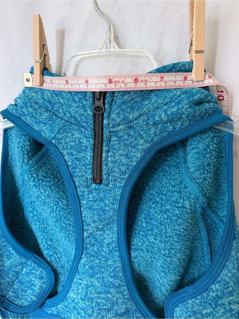 Outdoor Dog Hiking Fleece Vest Kurgo Teal Blue